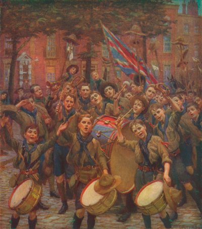 Acclamant le chef scout, vers 1914, 1928 - William Holt Yates Titcomb