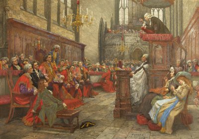 John Wesley prêchant devant le maire et la corporation de Bristol - William Holt Yates Titcomb