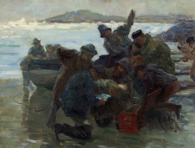 Esquisse pour Cast Up by the Sea, vers 1895 - William Holt Yates Titcomb