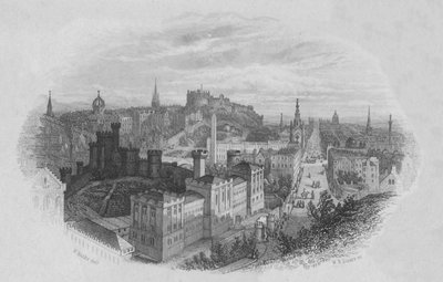 Édimbourg Depuis Calton Hill - William Home Lizars