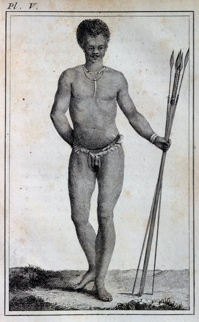 Homme Khoikhoi (Hottentot), des Voyages de Le Vaillant dans les parties intérieures de l