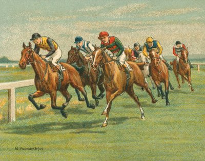Courses historiques et modernes, courses plates, chevaux, modernes - William Hounsom Byles