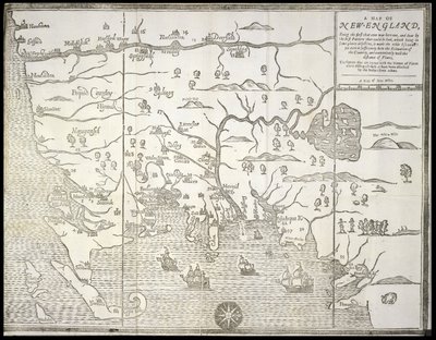 Une carte de la Nouvelle-Angleterre, de 