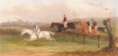 Steeplechasing : La haie - William J. Shayer