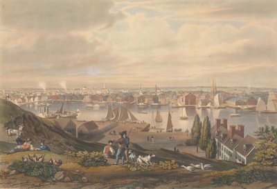 Baltimore depuis Federal Hill, publié en 1831 - William James Bennett