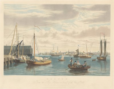 Boston : depuis le Ship House West End du Navy Yard - William James Bennett