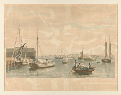 Boston. Depuis le Ship House, extrémité ouest du Navy Yard - William James Bennett