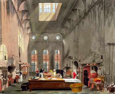 Cuisine, palais de St James, Londres, 1819 - William James Bennett