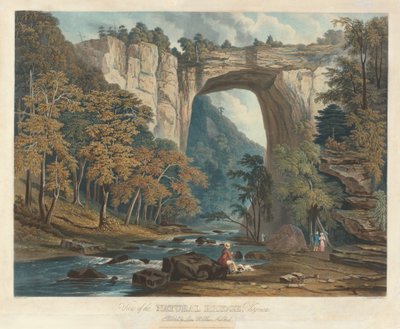 Vue du pont naturel - William James Bennett after Jacob C. Ward