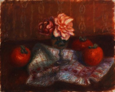 Roses et kakis - William James Glackens