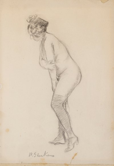Femme nue debout - William James Glackens