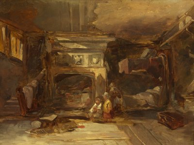 Un intérieur gallois, c.1844 - William James Muller
