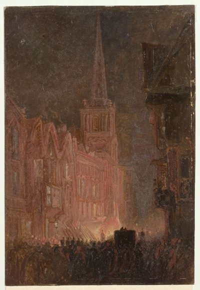 Émeutes de Bristol : Troupes marchant sur Corn Street - William James Muller