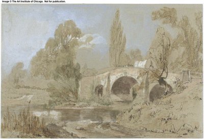 Caravane sur un pont - William James Muller