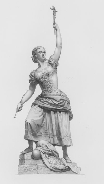 La Jeune Fille de Saragosse, gravée par W Roffe d
