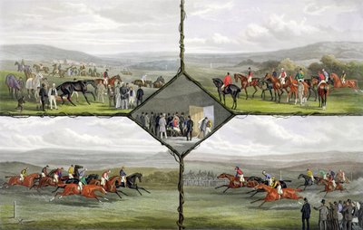 Incidents de Course, gravé par Edward Gilbert Hester (c.1843-1903) publié par Arthur Ackermann, 1876 - William Joseph Shayer