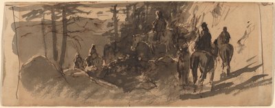 Dans les Sierras, un train de meute - William Keith
