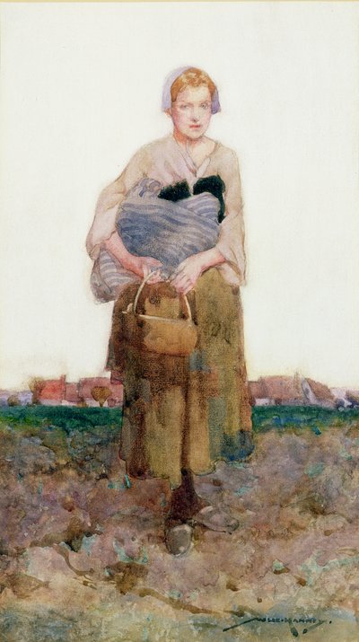 Jeune femme portant un fagot - William Lee Hankey