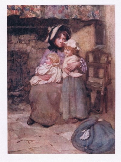 Et elle embrassa ses enfants insouciants avec beaucoup de larmes, et les serra fort, dans une douleur doublement chère - William Lee Hankey
