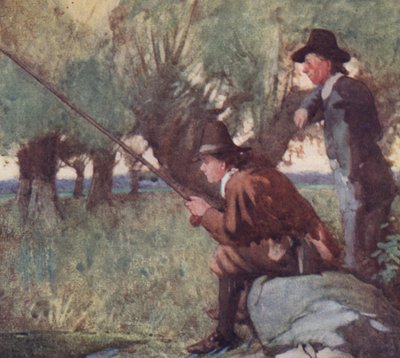 Illustration pour The Compleat Angler par Izaak Walton - William Lee Hankey