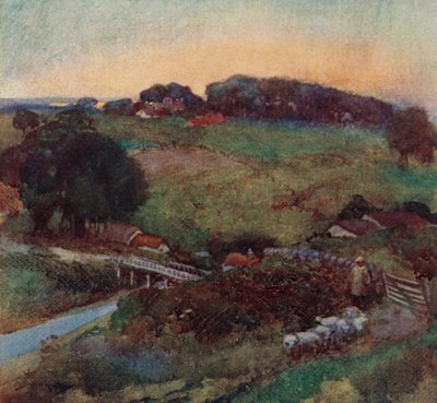 Illustration pour Le Village abandonné par Oliver Goldsmith - William Lee Hankey