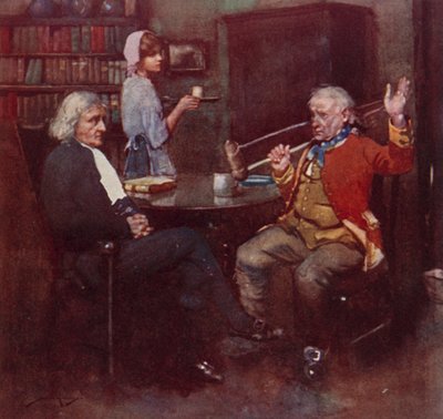 Illustration pour The Deserted Village par Oliver Goldsmith - William Lee Hankey