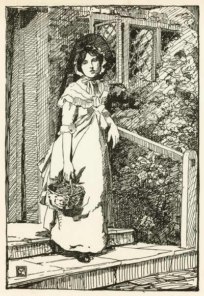 Illustration pour The Deserted Village par Oliver Goldsmith - William Lee Hankey