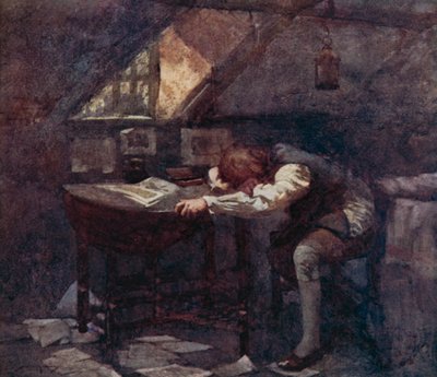 Illustration pour The Deserted Village par Oliver Goldsmith - William Lee Hankey