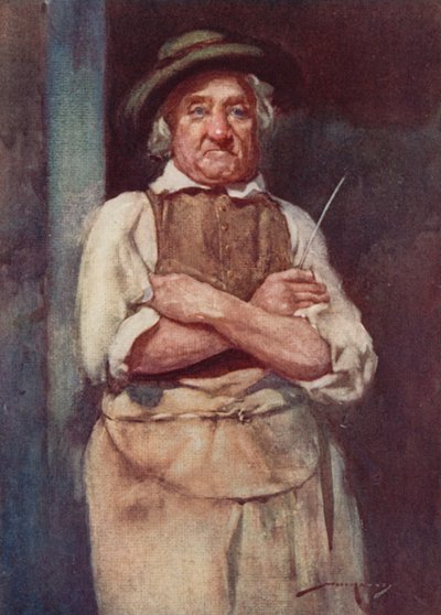 Illustration pour The Deserted Village par Oliver Goldsmith - William Lee Hankey