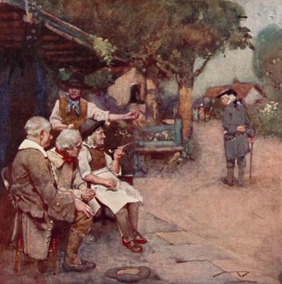 Illustration pour The Deserted Village par Oliver Goldsmith - William Lee Hankey