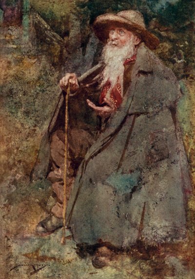 Illustration pour The Deserted Village par Oliver Goldsmith - William Lee Hankey