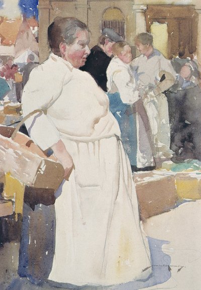 Madame la Ménagère, Étaples - William Lee Hankey