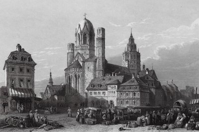 Cathédrale de Mayence, Rhin - William Leighton (after) Leitch