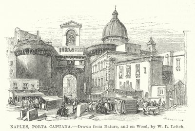 Naples, Porta Capuana - William Leighton (after) Leitch
