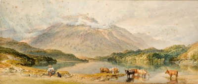 Bétail dans un Paysage - William Leighton Leitch