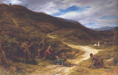 Sur la lande "La corne, la corne, la corne vigoureuse" - William Linnell