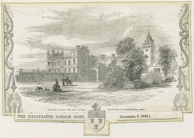 Draton Bassett - "Drayton Manor" : gravure sur bois - William Linton