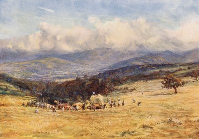 Brecknock Beacons, depuis la route Brecknock-Talgarth - William Lionel (after) Wyllie