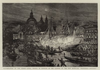Illumination du Grand Canal, Venise, en l