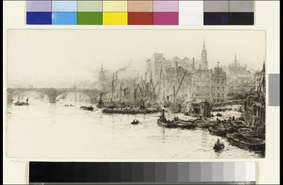 Pont de Londres, Cannon Street et Billingsgate - William Lionel Wyllie