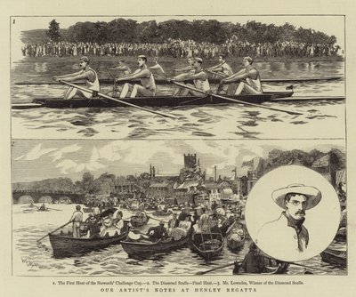 Notes de notre artiste à la régate de Henley - William Lionel Wyllie