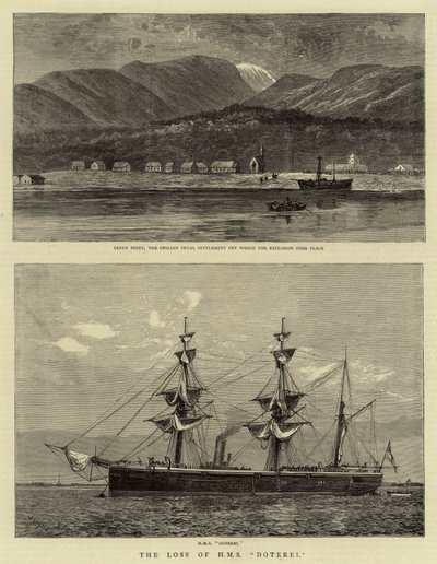 La perte du H.M.S. Doterel - William Lionel Wyllie