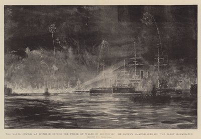La Revue Navale à Spithead devant le Prince de Galles en l