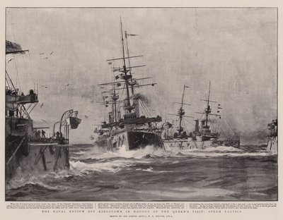 La revue navale au large de Kingstown en l