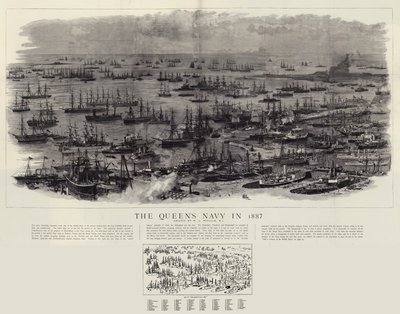 La marine de la reine en 1887 - William Lionel Wyllie