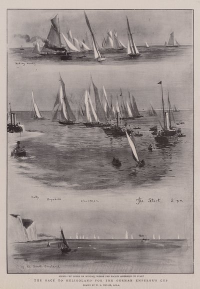 La course vers Heligoland pour la coupe de l