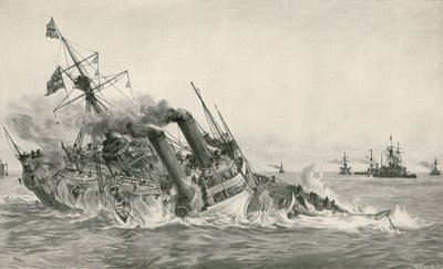Le naufrage du H.M.S. Victoria après une collision avec le H.M.S. Camperdown - William Lionel Wyllie