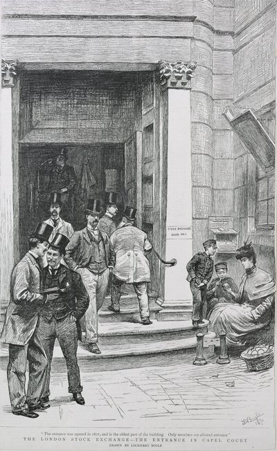 Entrée de la Bourse à Capel Court, 1891 - William Lockhart Bogle