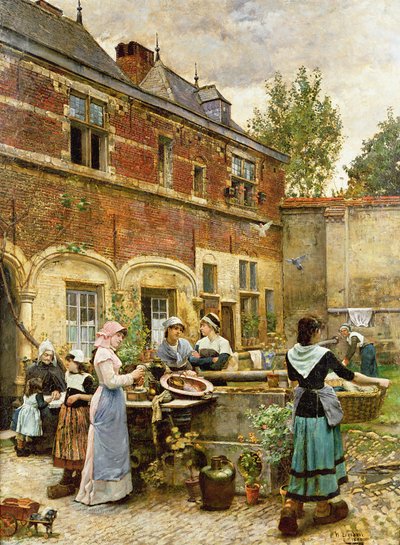 Maisons de charité, Anvers, 1880 - William Logsdail