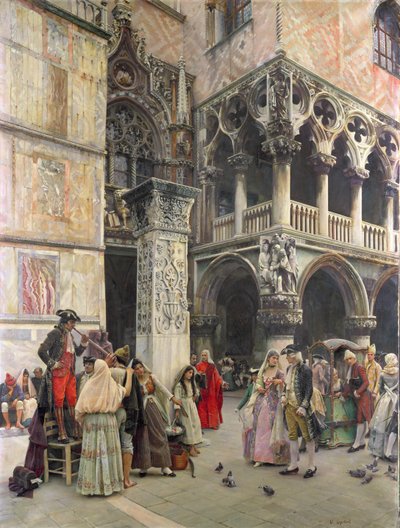 Sur la Piazzetta, XVIIIe siècle - William Logsdail